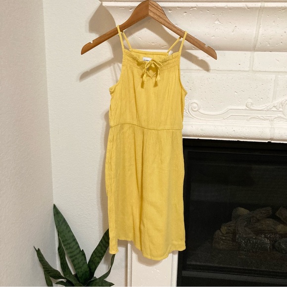 Girls Yellow Sundress Sleeveless 10 / 12 Large L - Picture 1 of 7